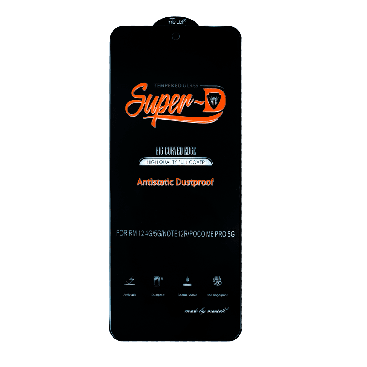 گلس گوشی پوکو M6 Pro 5G مدل Super D آنتی استاتیک