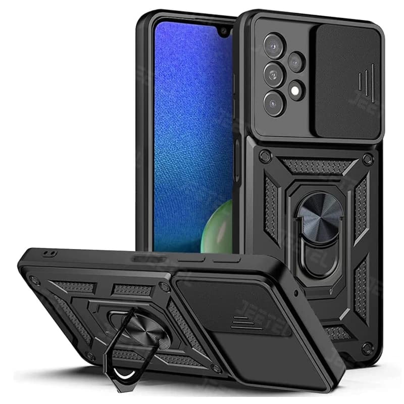 قاب کشویی بتمنی مدل آهنربایی هولدردار برای گوشی Samsung Galaxy A13 4G طرح اسلاید آرمور