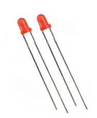 LED قرمز 3mm مات – بسته 20 تایی