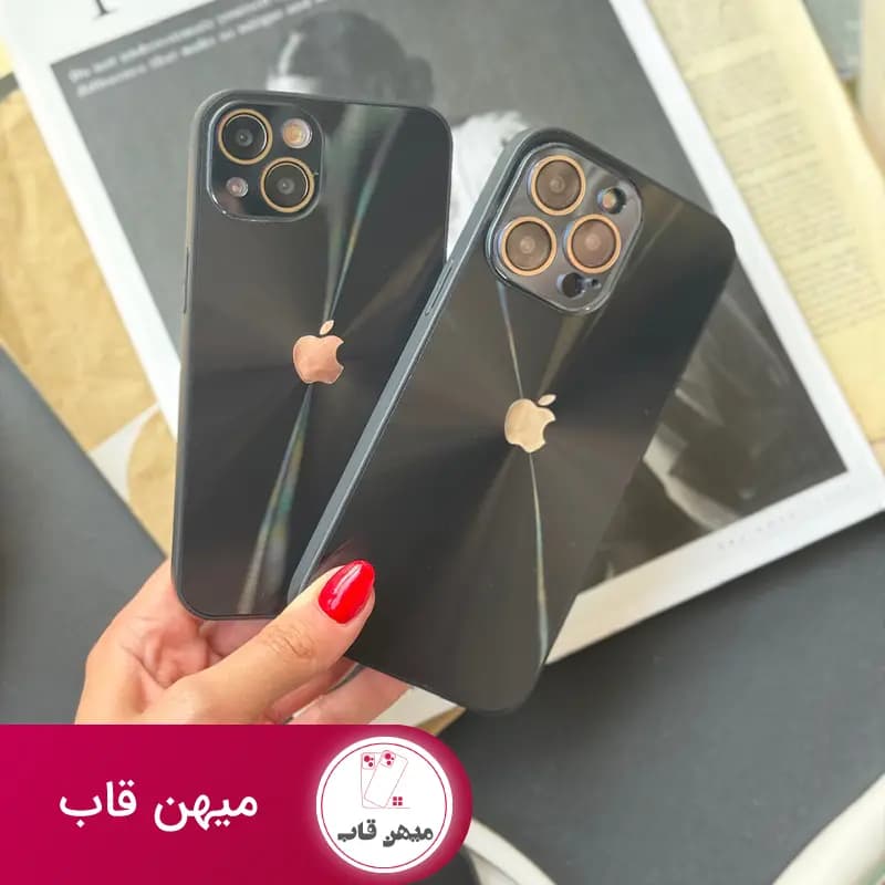 قاب گوشی آیفون مشکی لیزری - کد (۲۵۷۴۰)