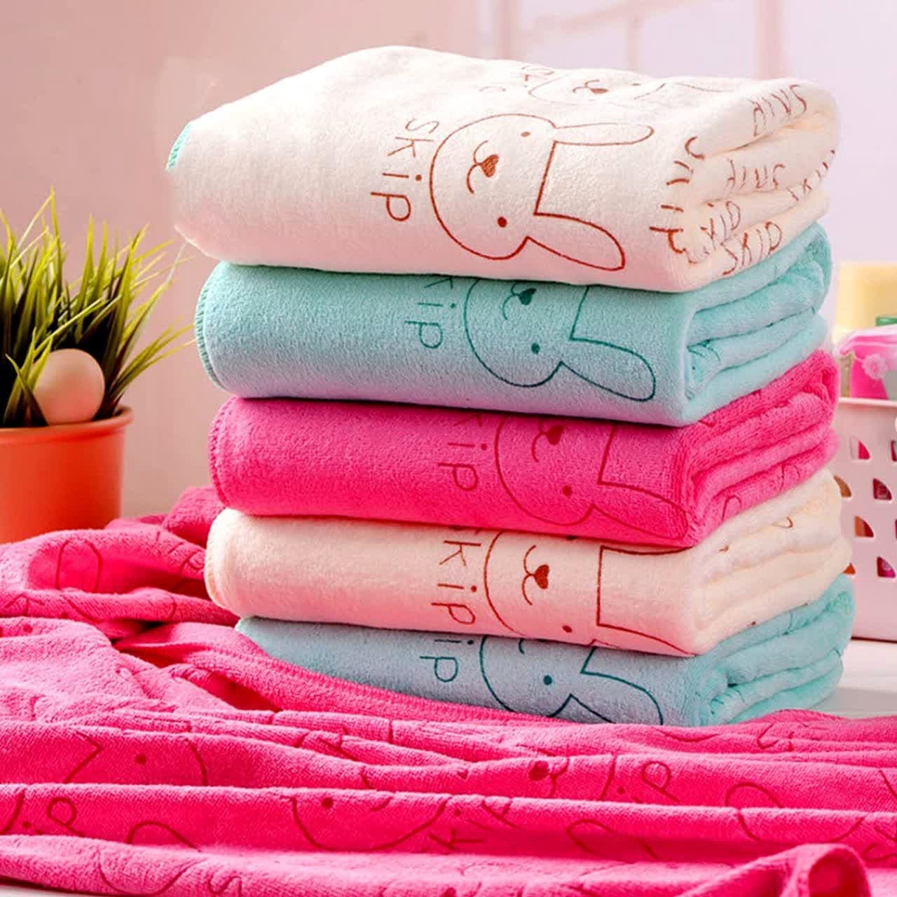 دستمال خرگوش حوله ای بزرگ