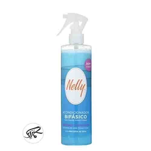 اسپری دوفاز آبی نلی ( موهای خشک ) Nelly Soft Hair