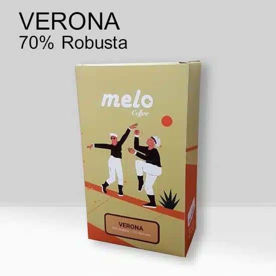 قهوه ملو مدل Verona (70 درصد روبوستا – ۲۵۰ گرمی)