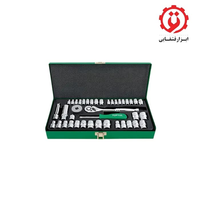 جعبه بکس 40 پارچه 1/4 و 3/8 تاپ تول مدل GCAD4002