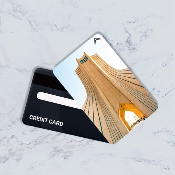 استیکر کارت بانکی مدل برج آزادی کد CAE75-K