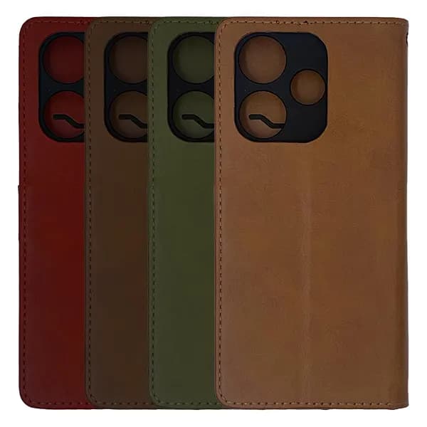 کیف چرمی کلاسوری شیائومی Redmi 13/M6 4G بند دار