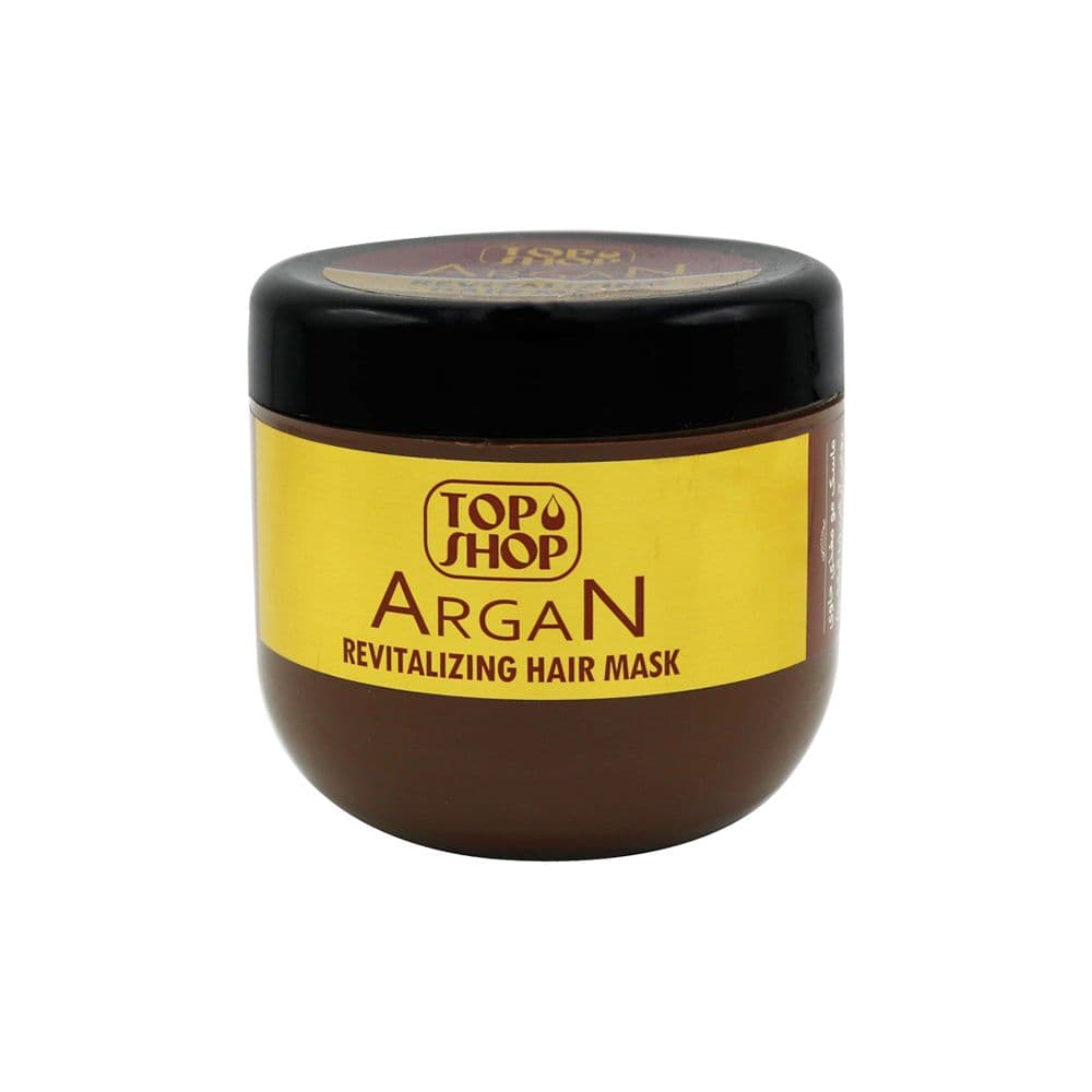 ماسک مو با آبکشی تقویت کننده تاپ شاپ حاوی روغن آرگان حجم 500 میلی لیتر