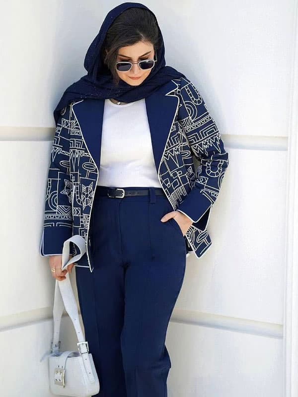 کت و شلوار زنانه مدل ابریشم