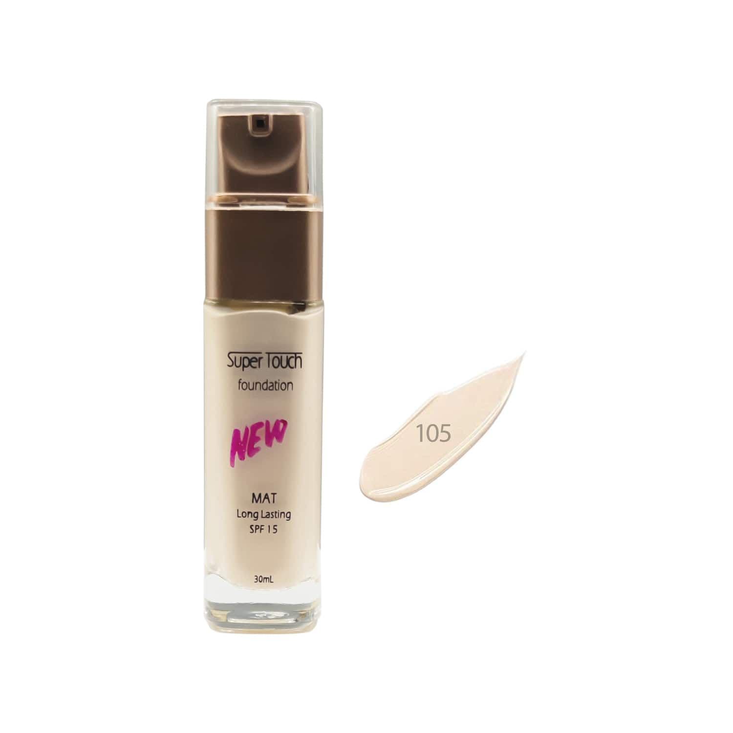 کرم پودر لانگ لستینگ سوپر تاچ شماره 105 حجم 30 میلی لیتر