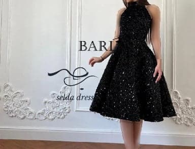 لباس مجلسی عروسکی دخترانه پولکی ۱۶۸۸