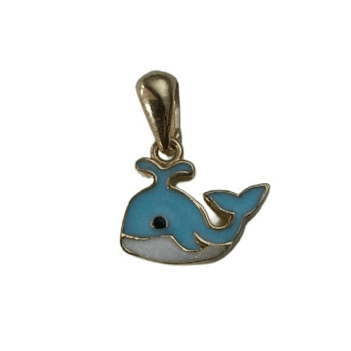 پلاک طلا زنانه اپال گلد مدل نهنگ میناکاری کد sh0252