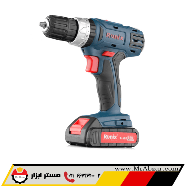 دریل شارژی چکشی رونیکس 8018
