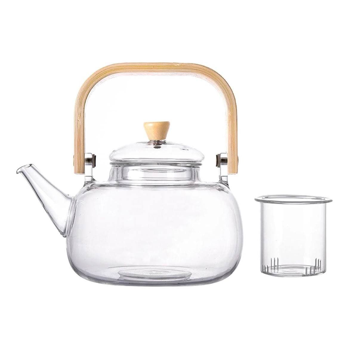 قوری پیرکس دسته بامبو 1/5 لیتری