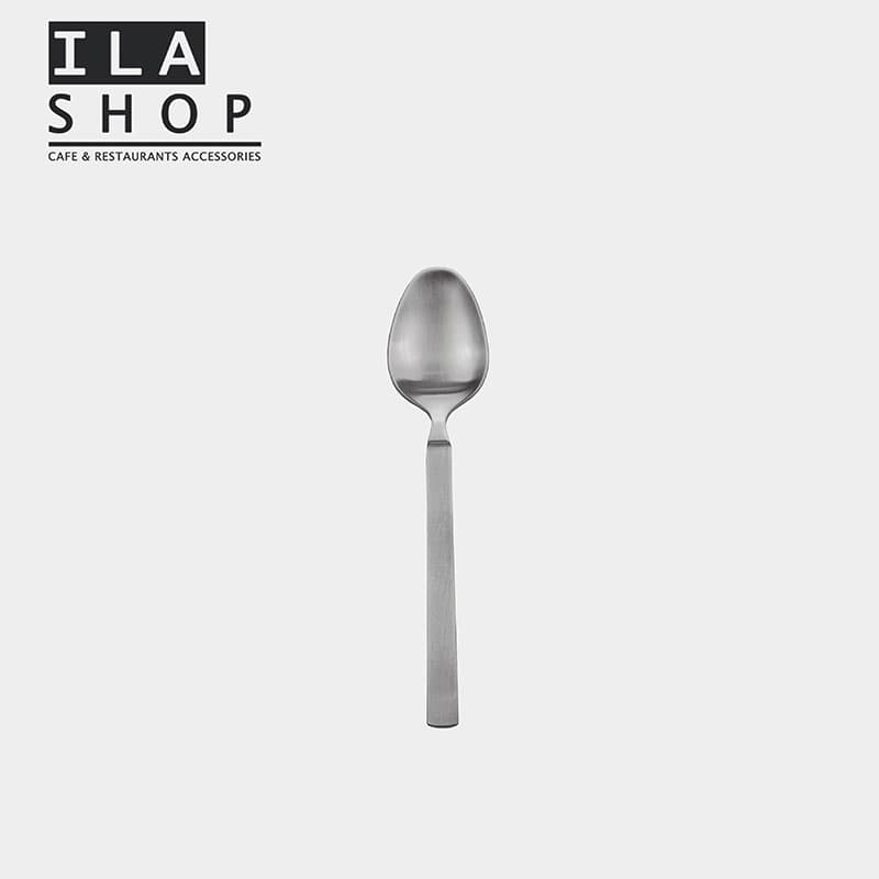 قاشق چای خوری تمام مات میلان یک دستی ایلا