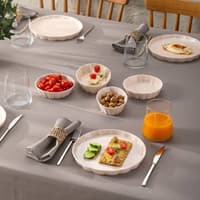 سرویس صبحانه خوری 14 پارچه ۶ نفره امسان دنج صورتی