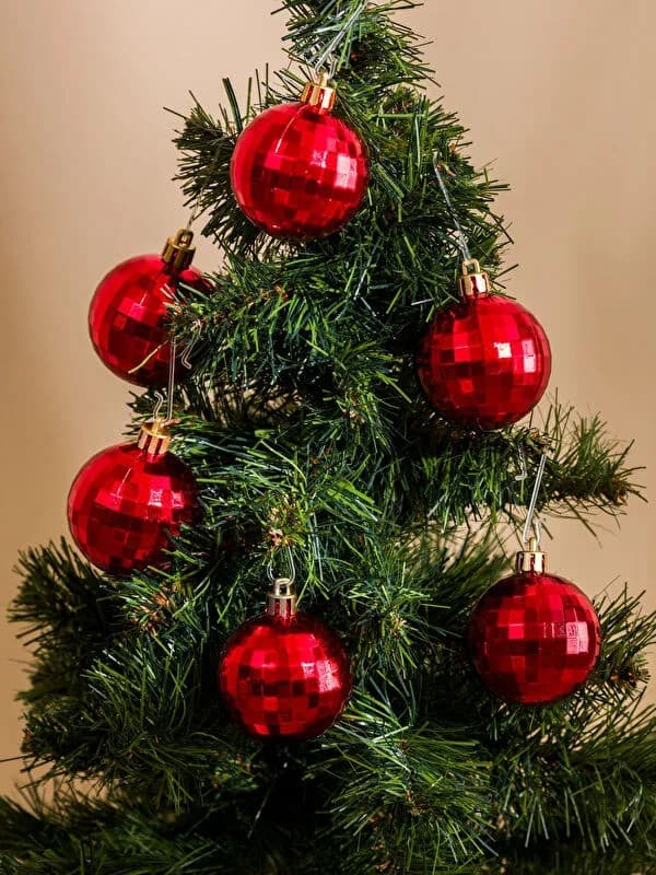 گوی دکوراتیو درخت کریسمس السی هوم بسته ۶ عددی
