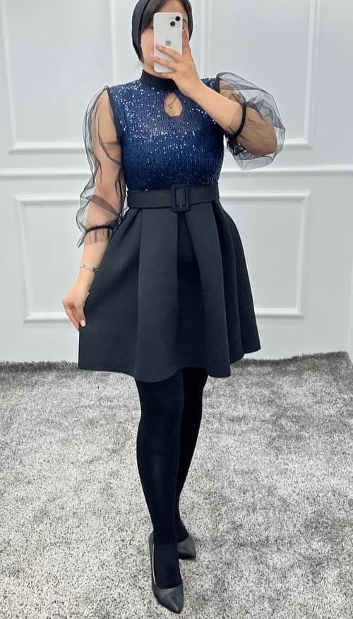 پیراهن عروسکی مجلسی زنانه و دخترانه مدل تابان