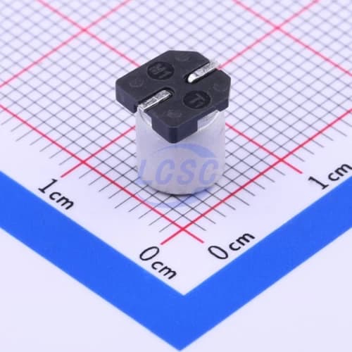 خازن SMD الکترولیتی آلومینیومی 100 میکروفاراد 35 ولت RT1V101M0607