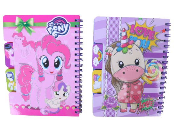 دفترچه یادداشت سیمی فانتزی دارای دیوایدر