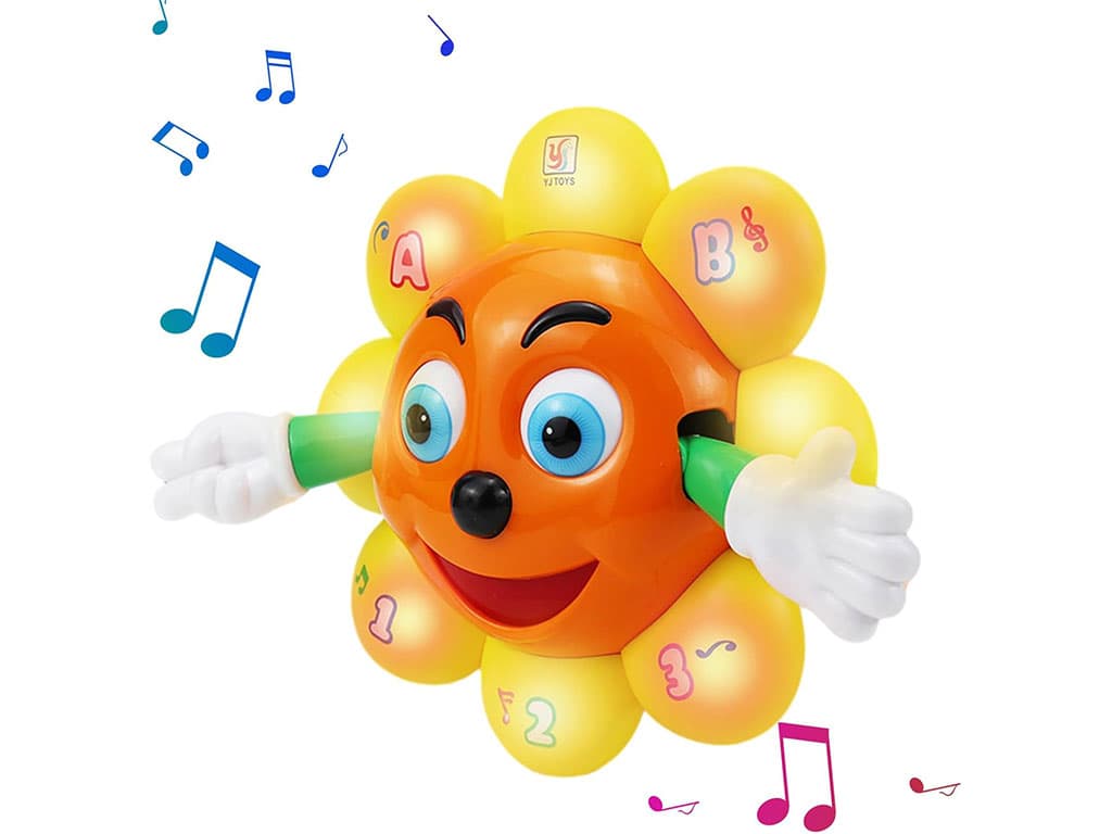 آفتابگردان موزیکال و چراغ دار با چرخش 360 درجه اسباب بازی yj toys