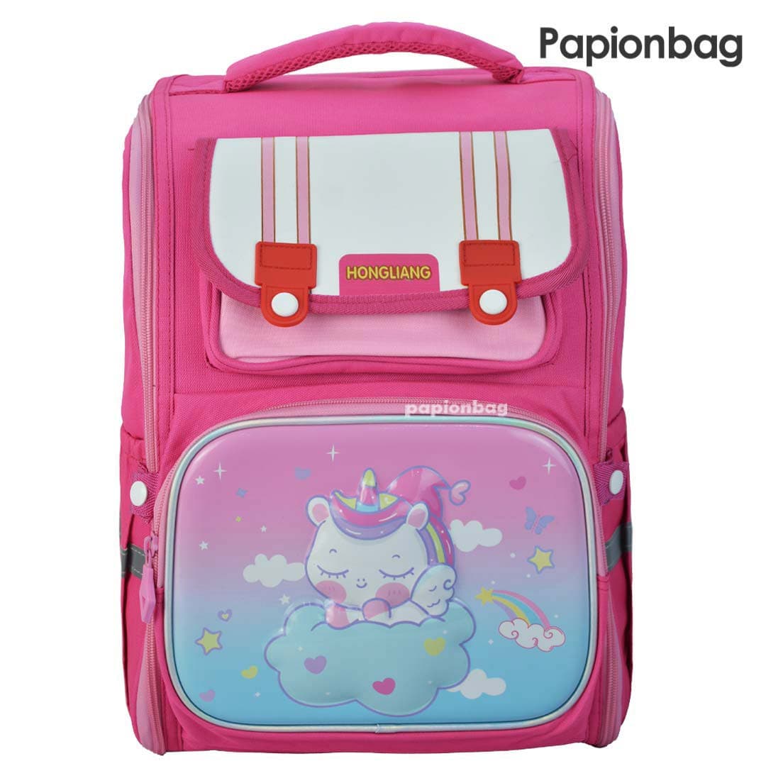 کیف مدرسه سفره ای دخترانه مدل یونیکورن کد772