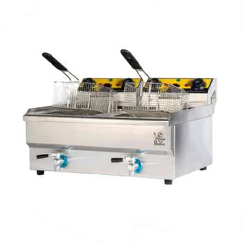 سرخ کن برقی دو لگن شیردار hedico مدل EH 102 V