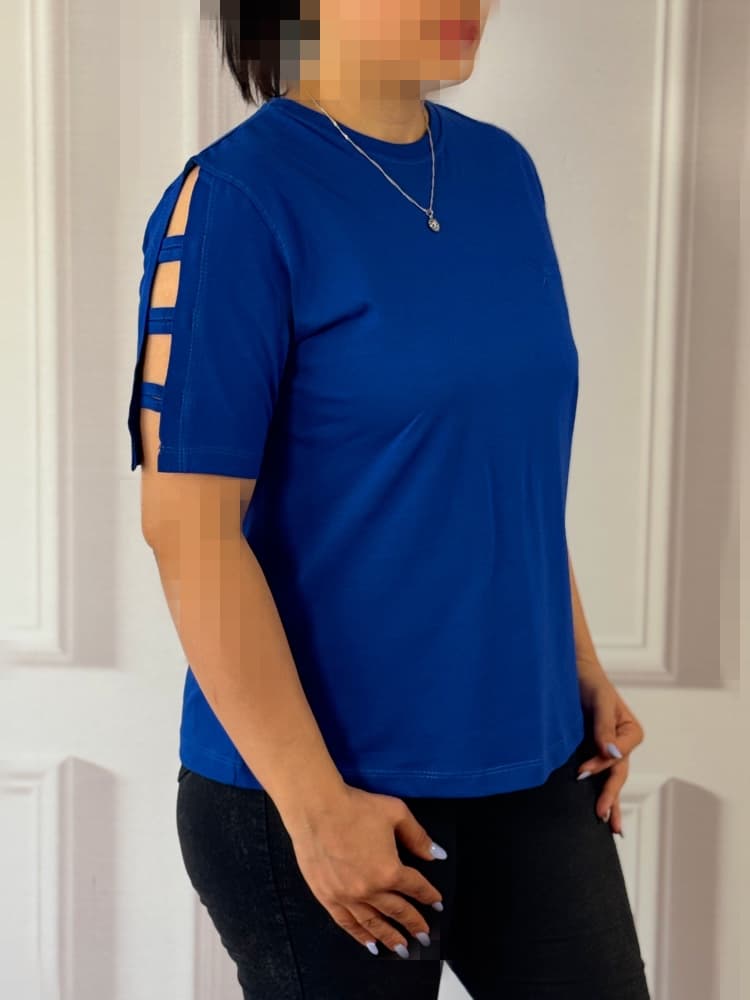 تیشرت آستین بندی نازلی کد 4056