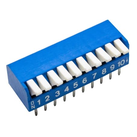 دیپ سوئیچ 10 تایی پیانویی تایوانی آبی DPL-10