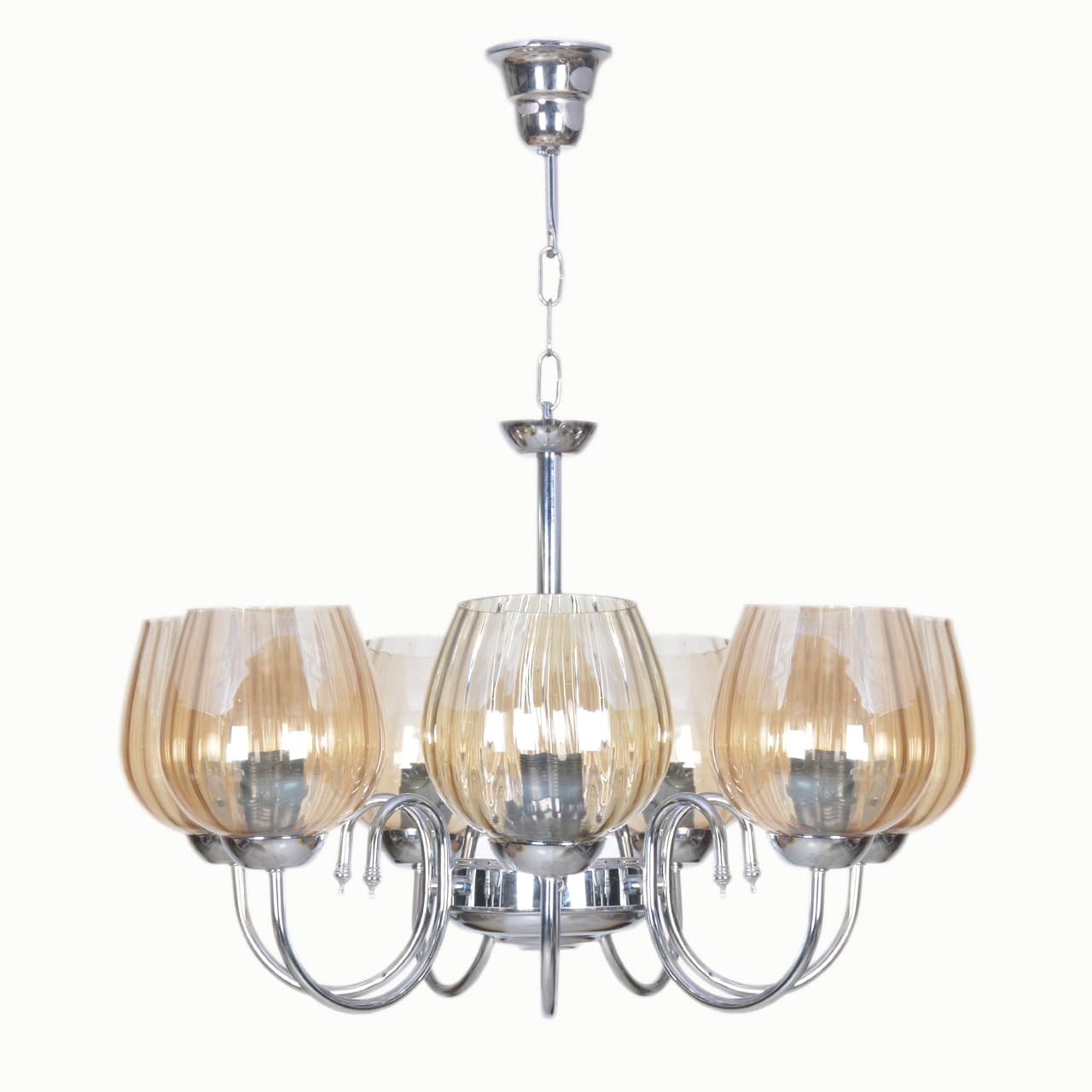 لوستر 7 شعله چشمه نور کد A817/7C کروم