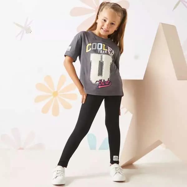 شلوار بچه گانه دخترانه برند مکس مدل Patch Leggings