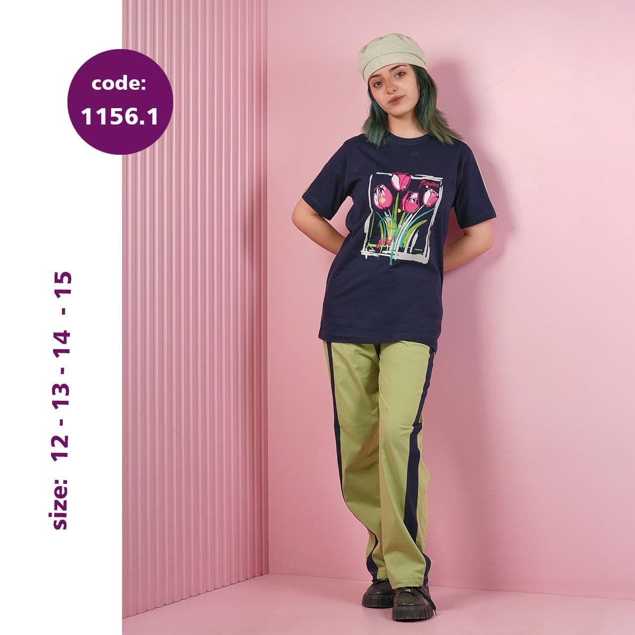 ست تیشرت و شلوار دخترانه لاله
