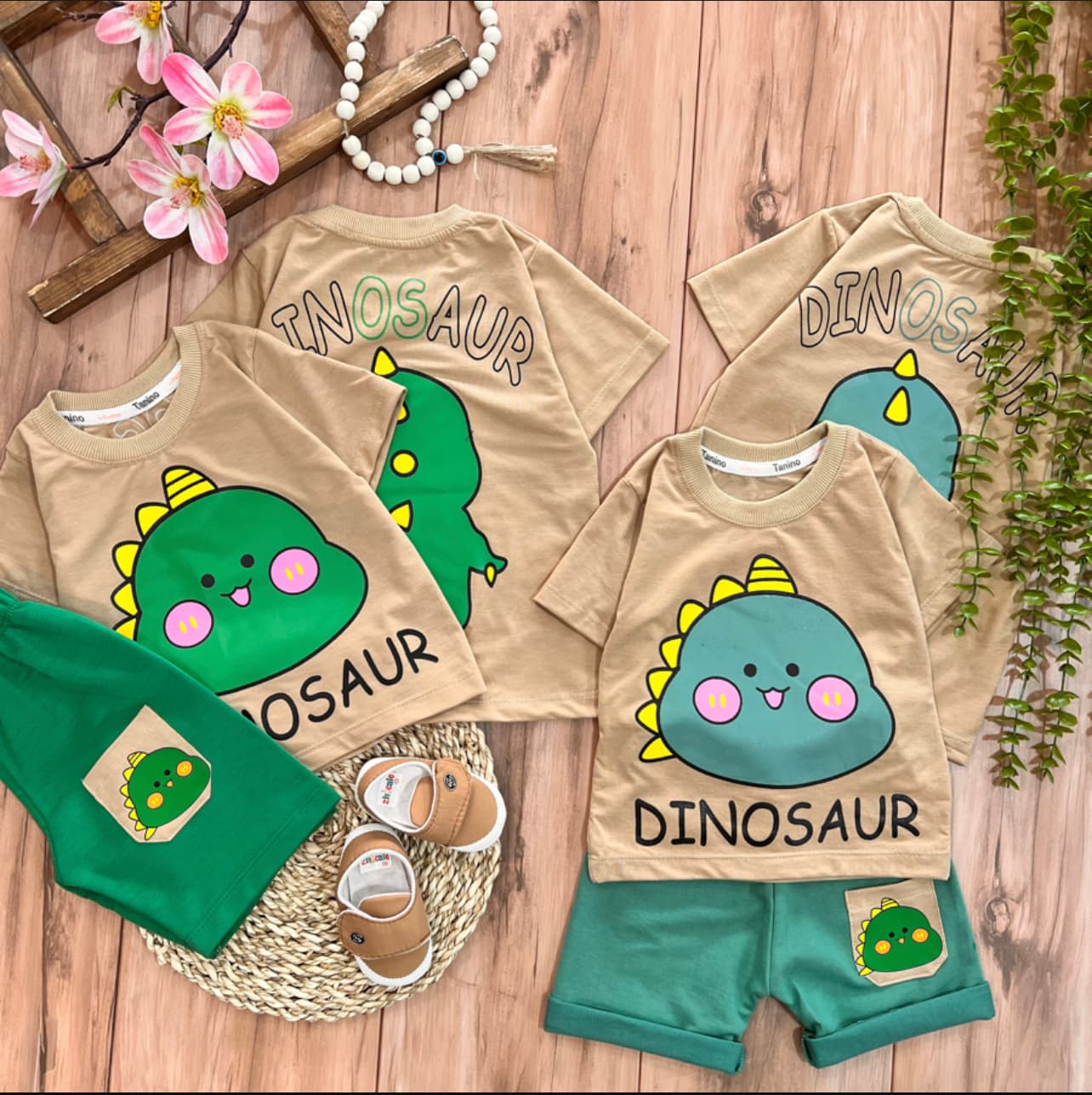 تیشرت شلوارک بچه دایناسور2222