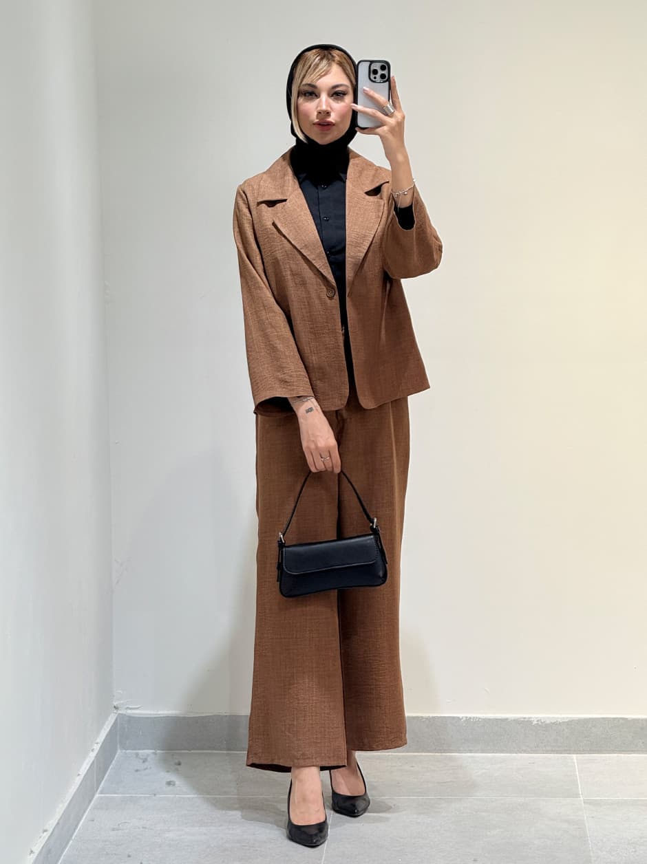 کت و شلوار تک دکمه کد 18918