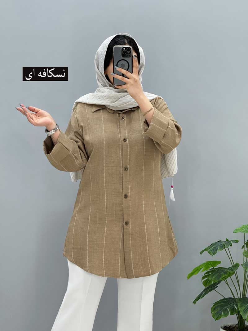 شومیز مانتویی شانتون جانان کد 201617