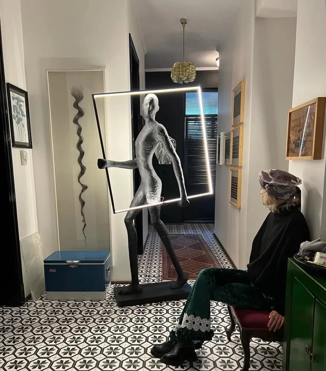 آباژور دکوراتیو السای مجسمه آباژور آباژور آدمک