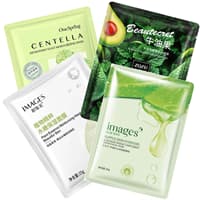 پک چهار عددی ماسک ورقه ای صورت با عصاره های گیاهی