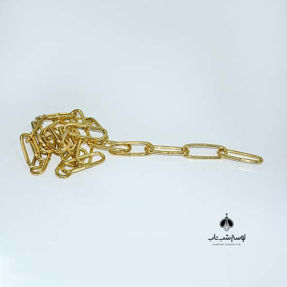 زنجیر لوستر 3 میل طلایی