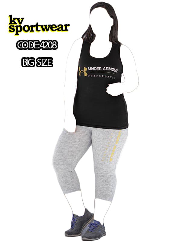 ست تاپ شلوارک سایز بزرگ ورزشی زنانه UNDER ARMOUR کد 002