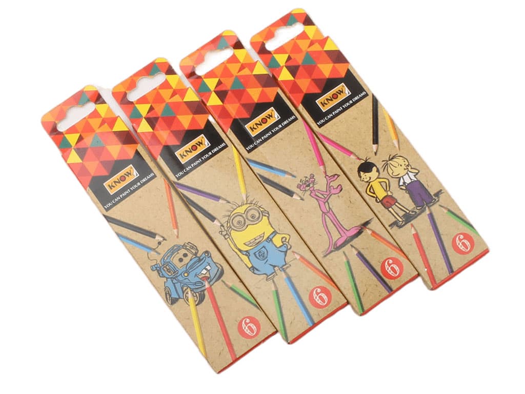 مداد رنگی 6 رنگ Know