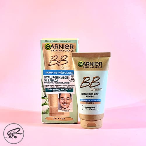 بی بی کرم مدل Hyaluronic Aloe گارنیر (گارنیه) رنگ مدیوم