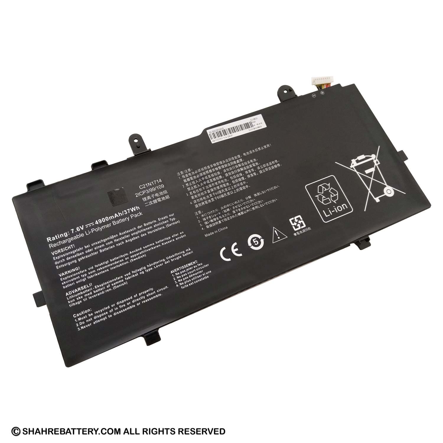 باتری لپ تاپ ایسوس Asus VivoBook TP401 C21N1714