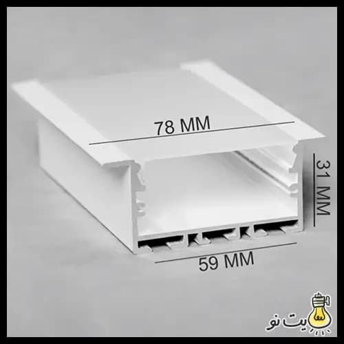 چراغ خطی لاینر توکار برش 6 سانت