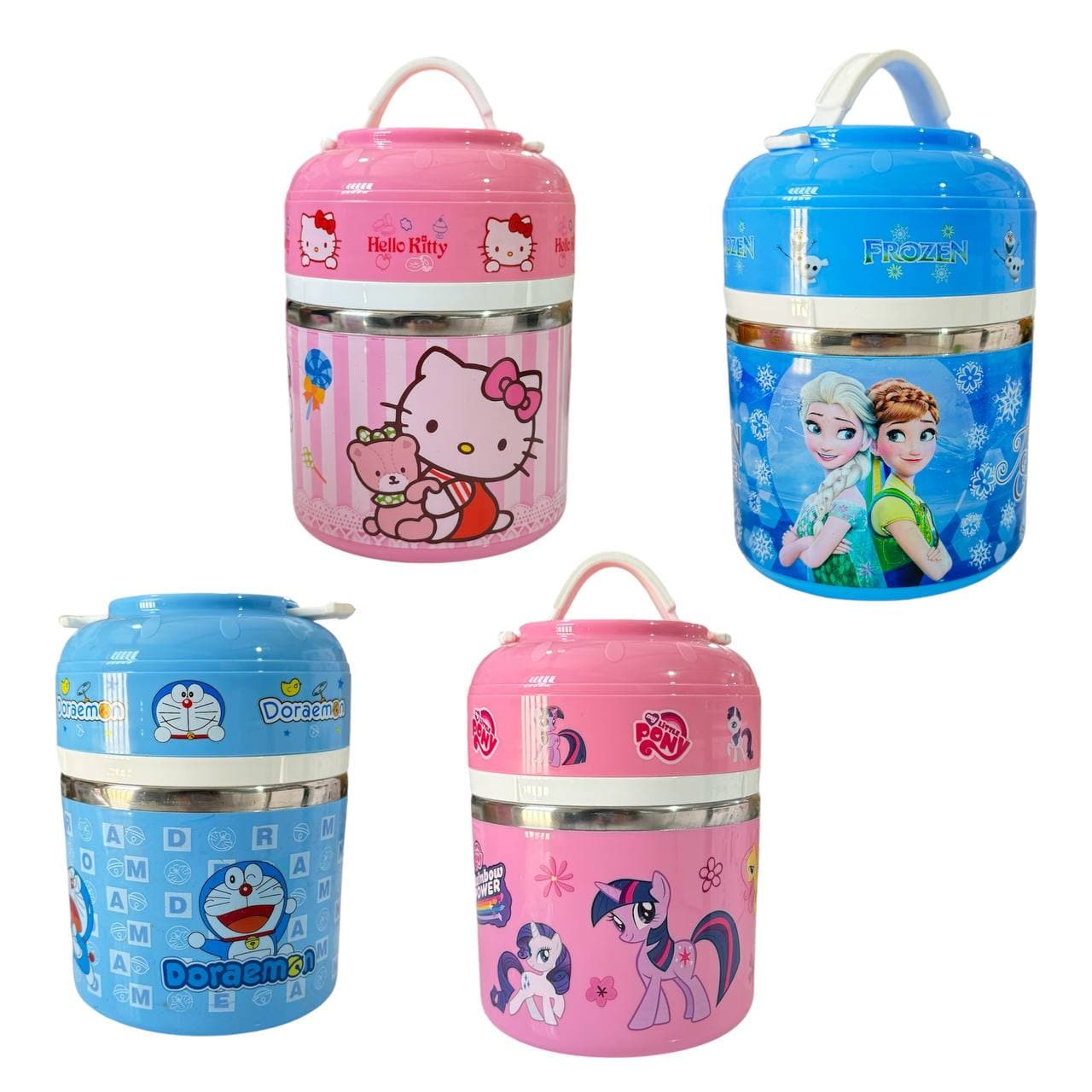 ظرف غذا دو طبقه بدون دسته