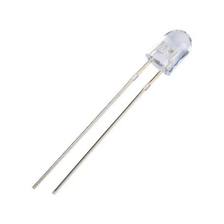 LED اوال 5mm قرمز شفاف بسته100 تایی