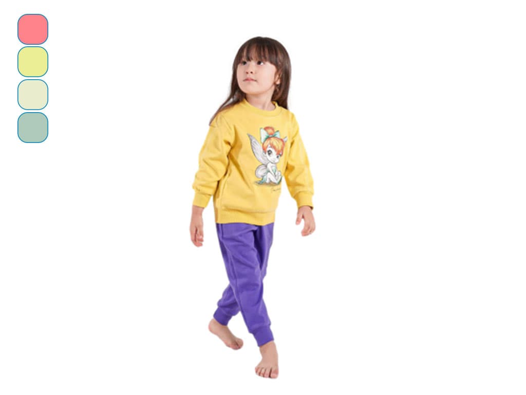 بلوز و شلوار راحتی 1 سال دخترانه دورس طرح تینکربل کیدومکس kidomax