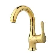 شیر روشویی متحرک راسان مدل صدف طلایی براق