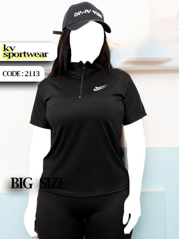 تیشرت سایز بزرگ ورزشی زنانه NIKE کد 0013