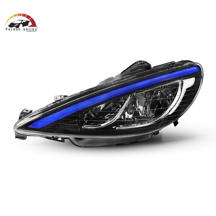 چراغ جلو پژو ۲۰۶ کوپر آبی