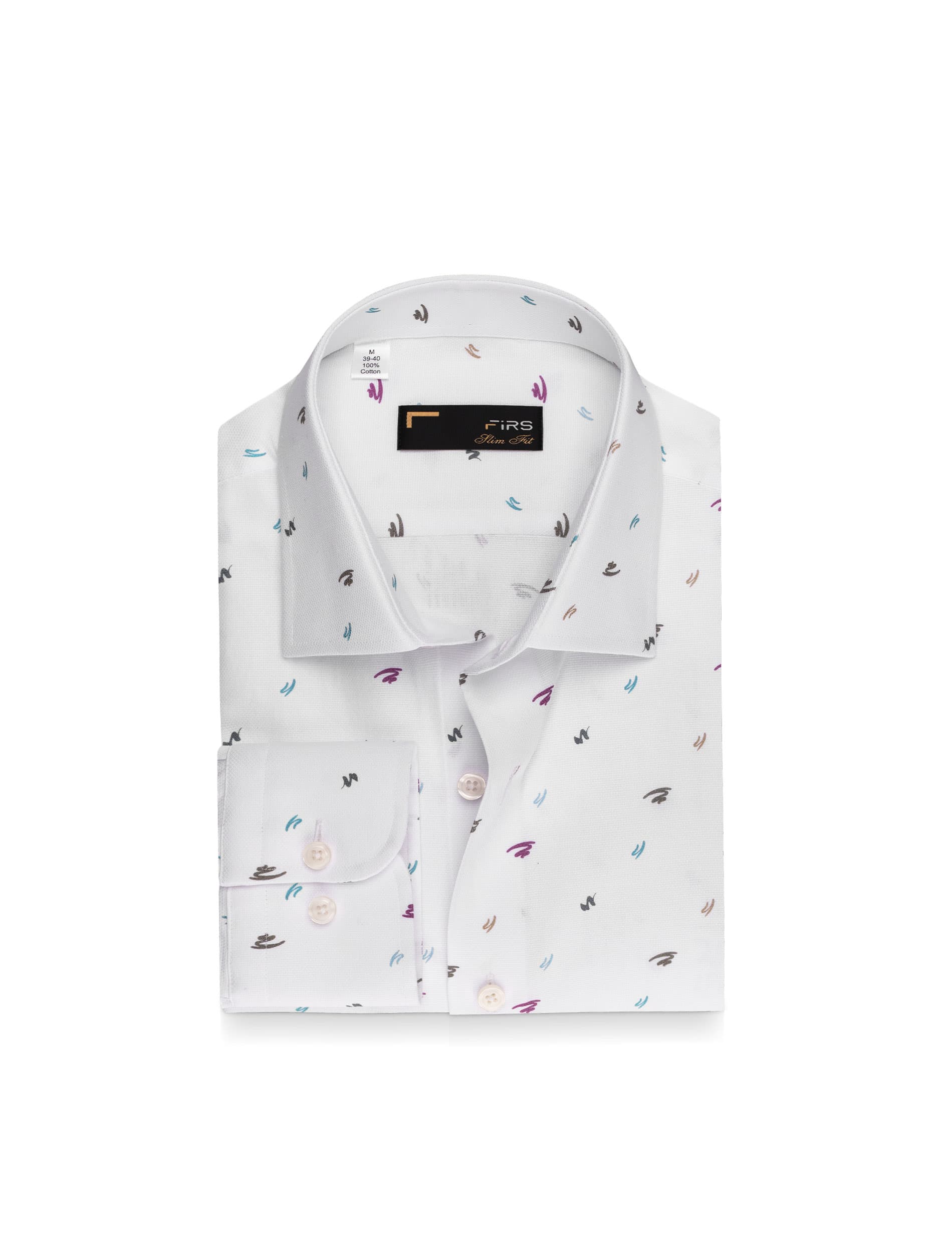 پیراهن آستین بلند طرح دار