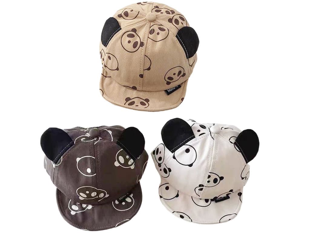 کلاه کپ لبه دار طرح پاندا (دور سر 46 cm)